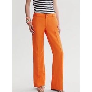 Banana Republic Orange Linen Pants 🍊 🔥